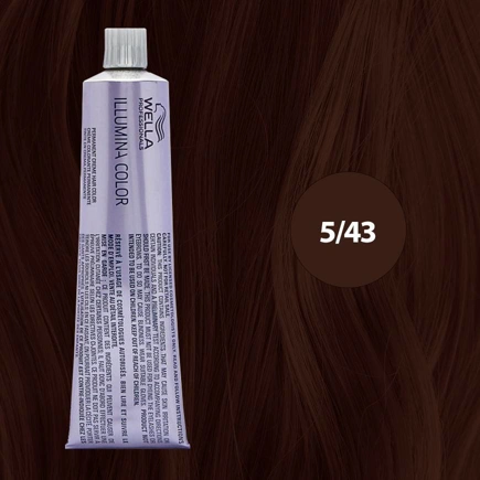 Illumina Color Hajfesték - 5/43 60ml Light Red Gold Brown főképe